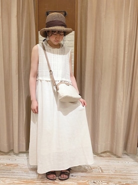 「アイテム（ワンピース/ドレス）」を使った、なぁさん（レディース・153cm・10代）の夏コーディネート