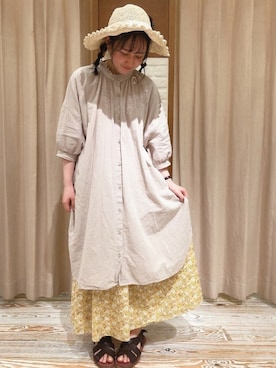「アイテム（ワンピース/ドレス）」を使った、なぁさん（レディース・153cm・10代）の夏コーディネート