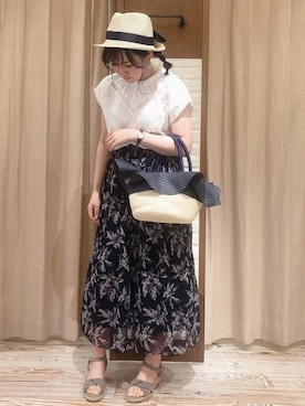 なぁさん(レディース・153cm)の夏コーディネート