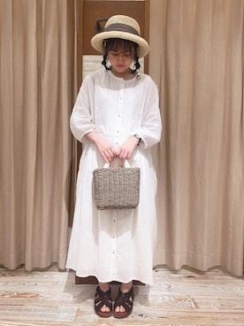 「アイテム（ワンピース/ドレス）」を使った、なぁさん（レディース・153cm・10代）の夏コーディネート