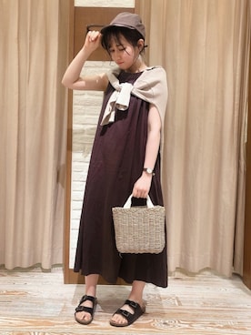 「アイテム（ワンピース/ドレス）」を使った、なぁさん（レディース・153cm・10代）の夏コーディネート