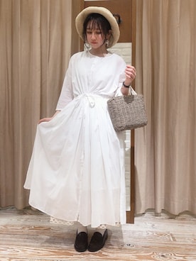 「アイテム（ワンピース/ドレス）」を使った、なぁさん（レディース・153cm・10代）の夏コーディネート