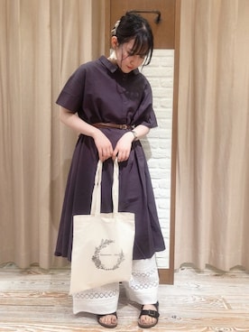 「アイテム（ワンピース/ドレス）」を使った、なぁさん（レディース・153cm・10代）の夏コーディネート