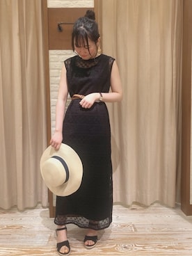 「アイテム（ワンピース/ドレス）」を使った、なぁさん（レディース・153cm・10代）の夏コーディネート