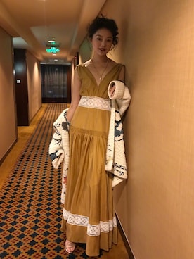 「Dior（ディオール）のアイテム（ワンピース/ドレス）」を使った、Wanwanleiさん（レディース・171cm）の夏コーディネート