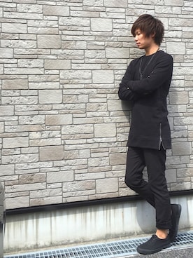 「ARMANI EXCHANGE（アルマーニエクスチェンジ）のアイテム（アクセサリー）」を使った、Ryu--taさん（メンズ・183cm）の春コーディネート