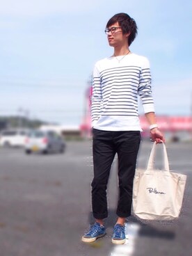 「STUDIOUS SELECT（ステュディオスセレクト）のアイテム（シューズ）」を使った、Ryu--taさん（メンズ・183cm）の春コーディネート
