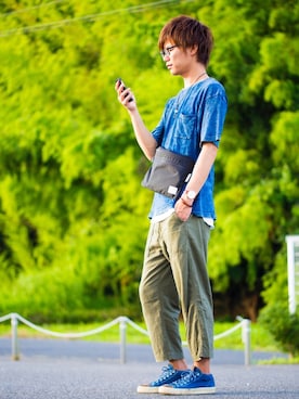 「SHIPS Days（シップスデイズ）のアイテム」を使った、Ryu--taさん（メンズ・183cm）の夏コーディネート