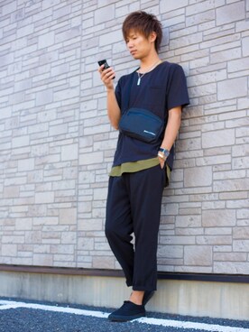 Ryu--taさんの「BオーガニックコットンポケットTシャツ(半袖)」を使ったコーディネート