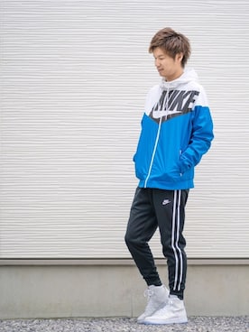 「ナイキスニーカー」｜「アイテム（ナイロンジャケット）」を使った、Ryu--taさん（メンズ・183cm）の秋コーディネート
