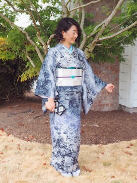 「kimono」｜「アイテム（その他シューズ）」を使った、Lynnさん（レディース・161cm）の秋コーディネート