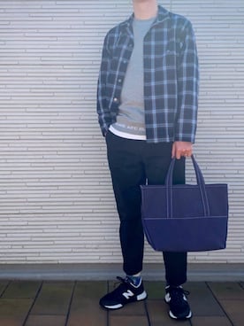 「A.P.C.（アーペーセー）のアイテム（スウェット）」を使った、あーきーさん（メンズ・179cm）の春コーディネート