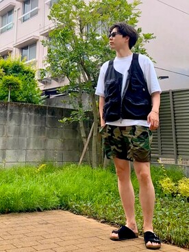 「MOCEAN（モーシャン）のアイテム」を使った、あーきーさん（メンズ・179cm）の春コーディネート