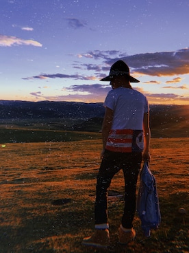 「JUNYA WATANABE（ジュンヤワタナベ）のアイテム」を使った、达闻西さん（メンズ・179cm）の秋コーディネート