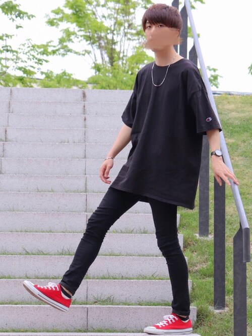 あっ君 Championのtシャツ カットソーを使ったコーディネート Wear