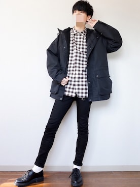 「クリスマス」｜「アイテム（マウンテンパーカー）」を使った、あっ君さん（メンズ・178cm）の冬コーディネート