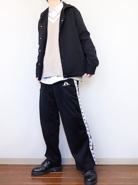 「Dr. Martens（ドクターマーチン）の［UNISEX/ユニセックス］Dr.Martens ドクターマーチン 3EYE GIBSON 1461 MONO 3ホール ギブソン シューズ（ドレスシューズ）」を使った、あっ君さん（メンズ・178cm）の春コーディネート