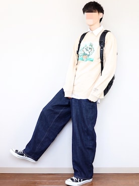 「URBAN RESEARCH Sonny Label（アーバンリサーチサニーレーベル）のアイテム（バッグ）」を使った、あっ君さん（メンズ・178cm）の春コーディネート