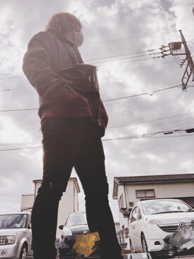 「H&M DIVIDED（エイチアンドエム　ディヴァイデッド）のアイテム（ブルゾン）」を使った、ruka。さん（メンズ・170cm）の冬コーディネート