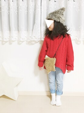 riiさん（キッズ・110cm）の冬コーディネート