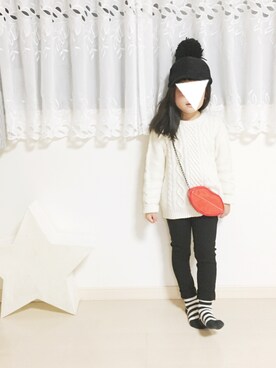 riiさん（キッズ・110cm）の冬コーディネート