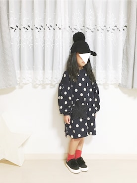「ROPE' PICNIC（ロペピクニック）のアイテム（ワンピース/ドレス）」を使った、riiさん（キッズ・110cm）の秋コーディネート