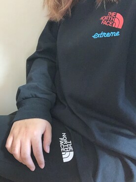 「ノースフェイス」｜あじさん（レディース・153cm）の春コーディネート