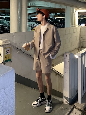 「MOBSTYLES（モブスタイル）のアイテム」を使った、bstyhkさん（メンズ・181cm）の春コーディネート