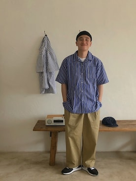 「MOBSTYLES（モブスタイル）のアイテム」を使った、bstyhkさん（メンズ・181cm）の春コーディネート