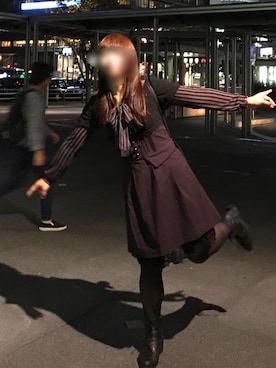 「axes femme（アクシーズファム）のアイテム（パーカー）」を使った、またたびさん（レディース・159cm）の冬コーディネート