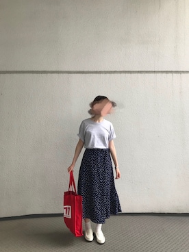 「Hanes」｜チさん（レディース・153cm）の夏コーディネート