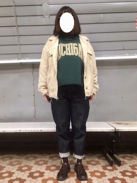 「w closet」｜「アイテム（スウェット）」を使った、38さん（レディース・154cm）の秋コーディネート