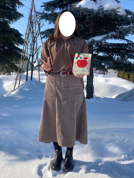 「Blundstone（ブランドストーン）のBlundstone/ブランドストーン　ｻｲﾄﾞｺﾞｱﾌﾞｰﾂ Men's（ブーツ）」を使った、38さん（レディース・154cm）の冬コーディネート