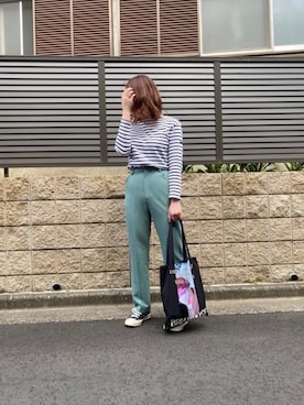 「accommode」｜「アイテム（アクセサリー）」を使った、はるさん（レディース・158cm）の春コーディネート