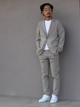 「A.P.C.（アーペーセー）のアイテム（スニーカー）」を使った、Haruki Horikawaさん（メンズ・173cm）の冬コーディネート