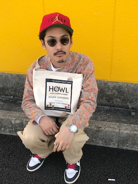 「アイテム（チノパンツ）」を使った、Haruki Horikawaさん（メンズ・173cm・20代）の夏コーディネート