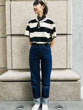 「701」｜リーバイス STAFF WOMENさん（レディース・162cm）の夏コーディネート