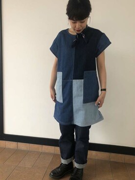 「701」｜リーバイス STAFF WOMENさん（レディース・150cm）の夏コーディネート