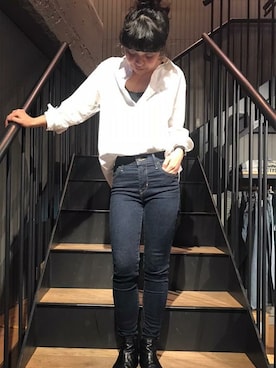 リーバイス STAFF WOMENさん（レディース・152cm）の秋コーディネート