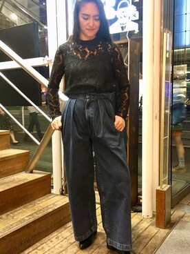 「Levi's Made & Crafted（リーバイスメイドアンドクラフテッド）のアイテム」を使った、リーバイス STAFF WOMENさん（レディース・163cm）の秋コーディネート