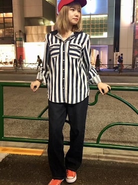 「SILVER TAB（シルバータブ）のアイテム」を使った、リーバイス STAFF WOMENさん（レディース・153cm）の秋コーディネート