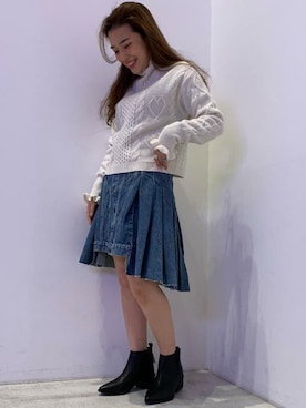 「Levi's Made & Crafted（リーバイスメイドアンドクラフテッド）のアイテム」を使った、リーバイス STAFF WOMENさん（レディース・158cm）の秋コーディネート