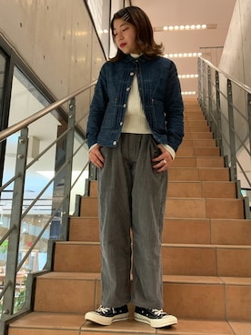 「SILVER TAB（シルバータブ）のアイテム」を使った、リーバイス STAFF WOMENさん（レディース・158cm）の秋コーディネート