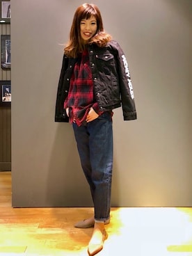 「Levi's Made & Crafted（リーバイスメイドアンドクラフテッド）のアイテム」を使った、リーバイス STAFF WOMENさん（レディース・163cm）の秋コーディネート