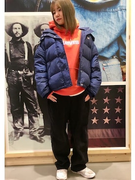 「SILVER TAB（シルバータブ）のアイテム」を使った、リーバイス STAFF WOMENさん（レディース・158cm）の冬コーディネート