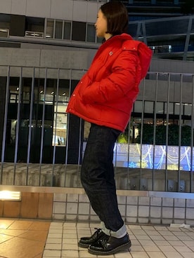 「LEVI'S VINTAGE CLOTHING（リーバイスビンテージクロージング）のアイテム（デニムパンツ）」を使った、リーバイス STAFF WOMENさん（レディース・158cm）の冬コーディネート