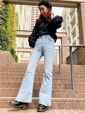 リーバイス STAFF WOMENさん（レディース・158cm）の春コーディネート