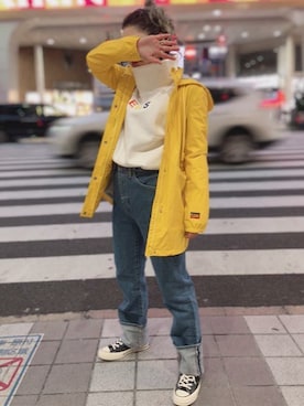 「Levi's Made & Crafted（リーバイスメイドアンドクラフテッド）のアイテム」を使った、リーバイス STAFF WOMENさん（レディース・157cm）の春コーディネート