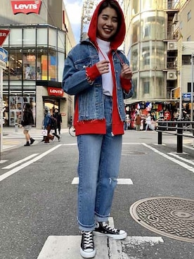 リーバイス STAFF WOMENさん（レディース・159cm）の春コーディネート