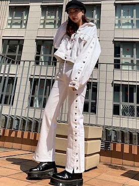 「Levi's Made & Crafted（リーバイスメイドアンドクラフテッド）のアイテム」を使った、リーバイス STAFF WOMENさん（レディース・166cm）の春コーディネート